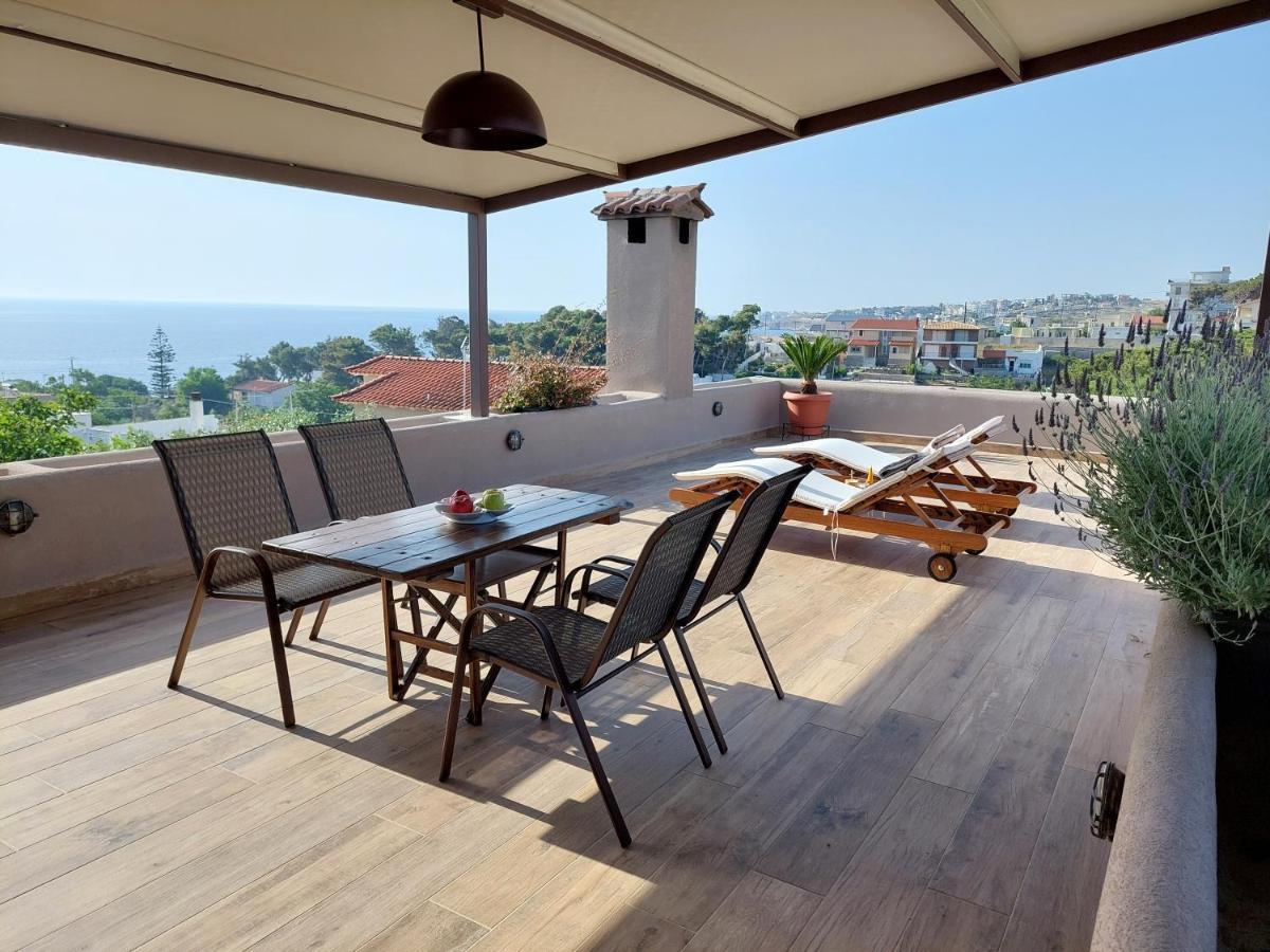 Sea View Apartment 15 Min From Athens Airport Néa Mákri Zewnętrze zdjęcie