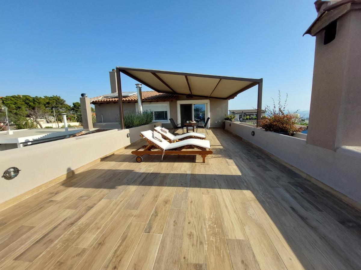 Sea View Apartment 15 Min From Athens Airport Néa Mákri Zewnętrze zdjęcie